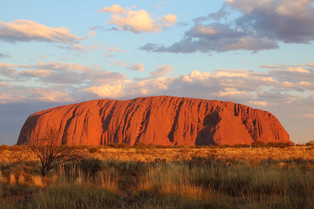 Coucher de soleil sur Uluru