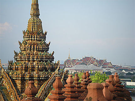 Vue sur le Grand Palais, depuis le Wat Arun