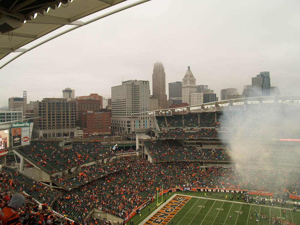 Skyline vue du Brown stadium