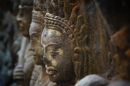 Apsaran, terrasse du roi lépreux, Cambodge