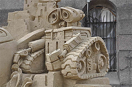 Sculpture de sable à la forterresse 