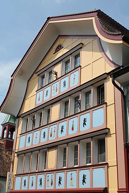 Belle façade à Appenzell