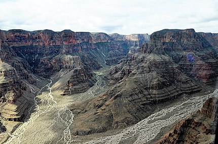 Grand canyon ouest, depuis l'hélico