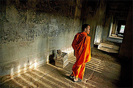 Bonze à Angkor Wat