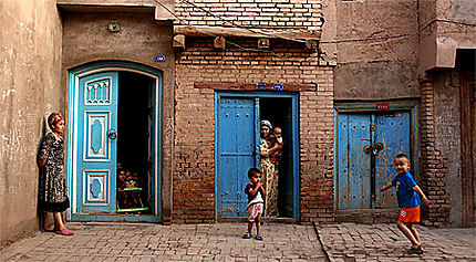 Scène de vie à Kashgar