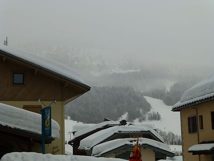 Neige et brume à  Praz-sur-Arly