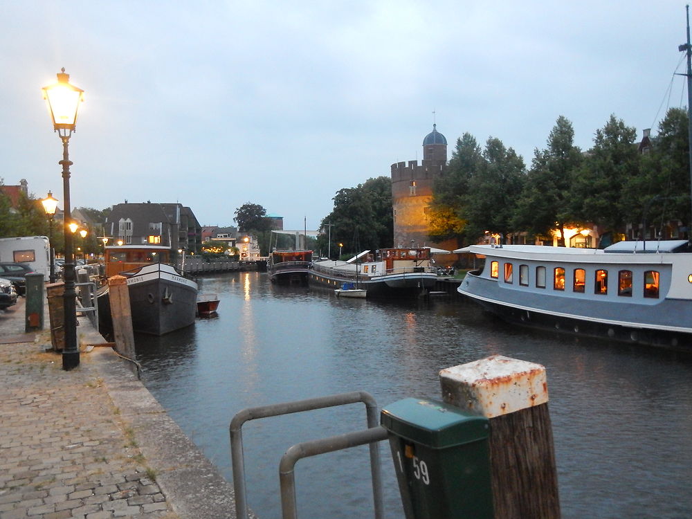 Balade au soleil couchant à Zwolle