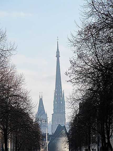 Vue sur la Cathédrale Notre-Dame de Rouen