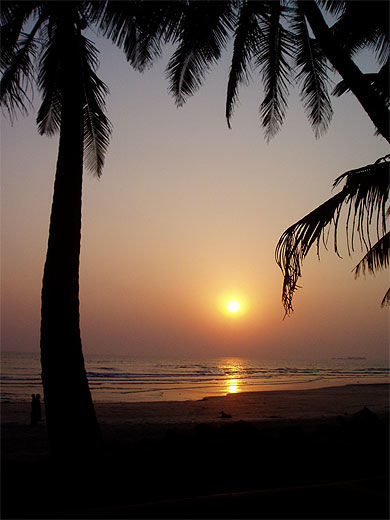 Coucher de soleil du Maharashtra