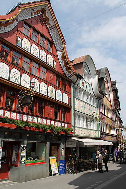 La rue commerçante d'Appenzell