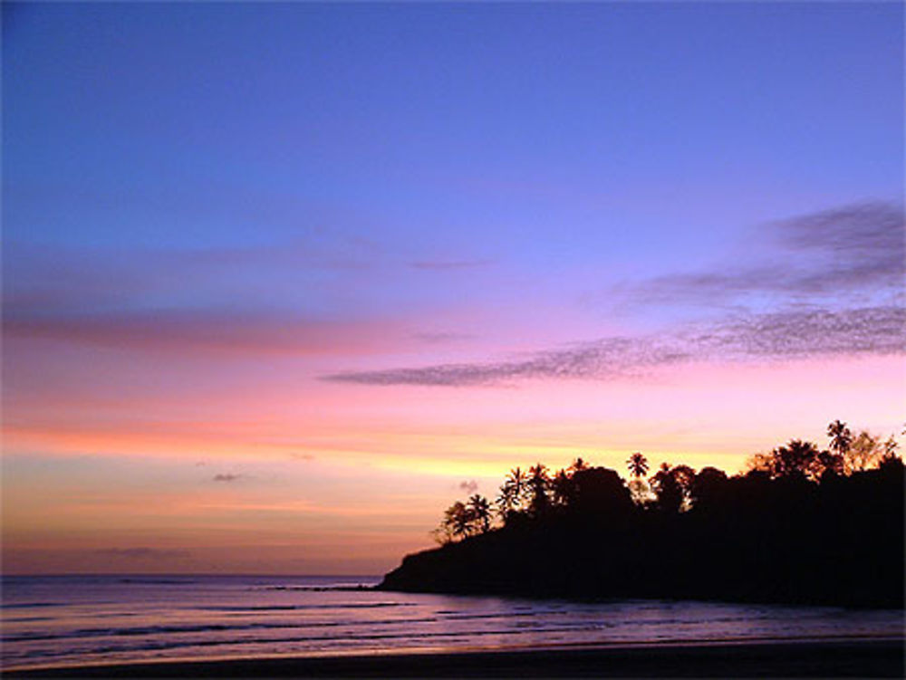 Coucher de soleil mahorais à Ambato Plage