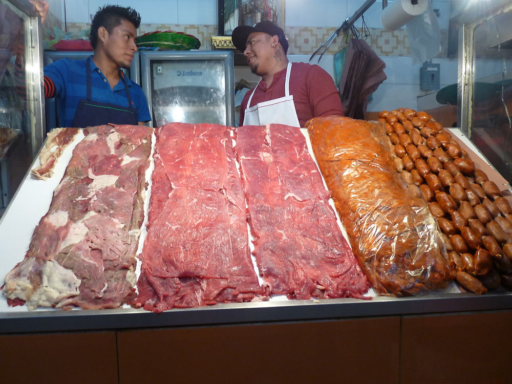 Boucherie au marché