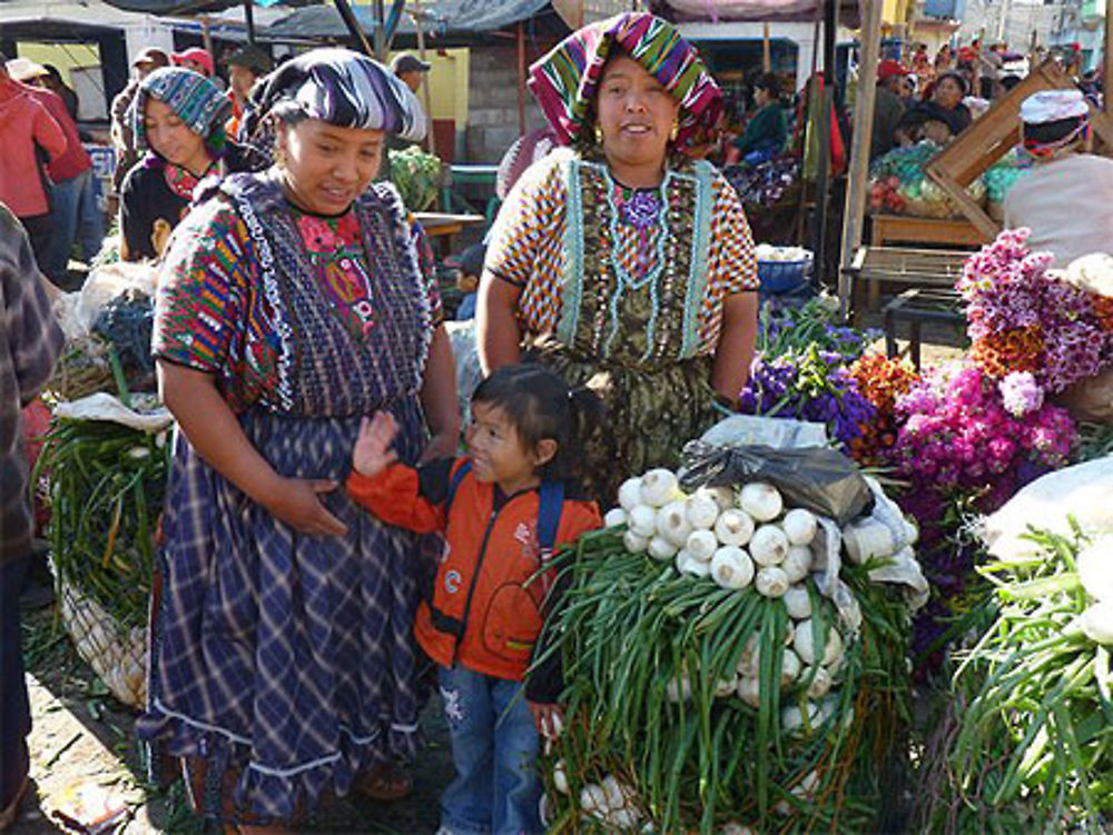 Jour de marché à Almolonga