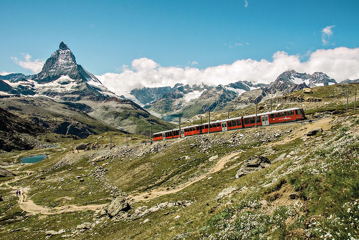 À faire à Zermatt : le Gornergrat, le train du Cervin