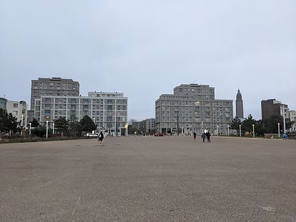 Front de mer du Havre en hiver