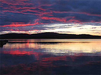 Finlande, soir sur le lac Paijanne