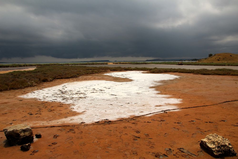 Orage sur les salines