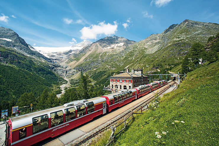 Bernina Express : un train classé à l’Unesco
