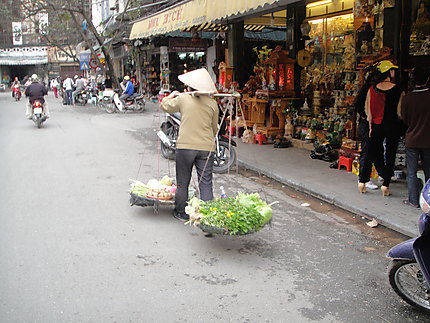 Vietnamienne avec ses légumes