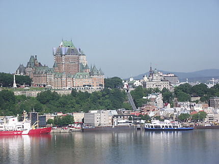 Vue de Québec à partir de Lévis