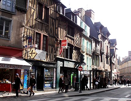 Rue du centre de Rennes