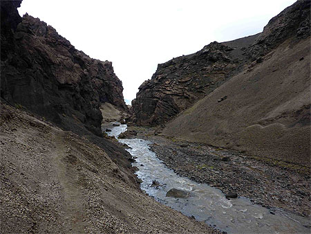 A l'intérieur des gorges A l'intérieur des gorges