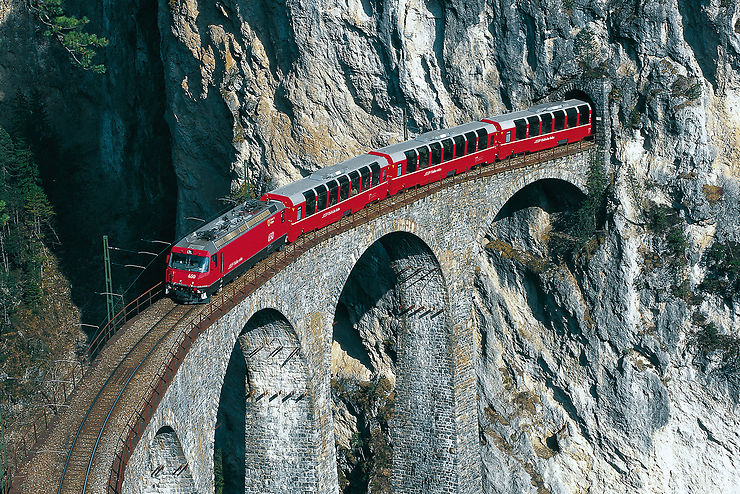 Le trajet du Bernina Express