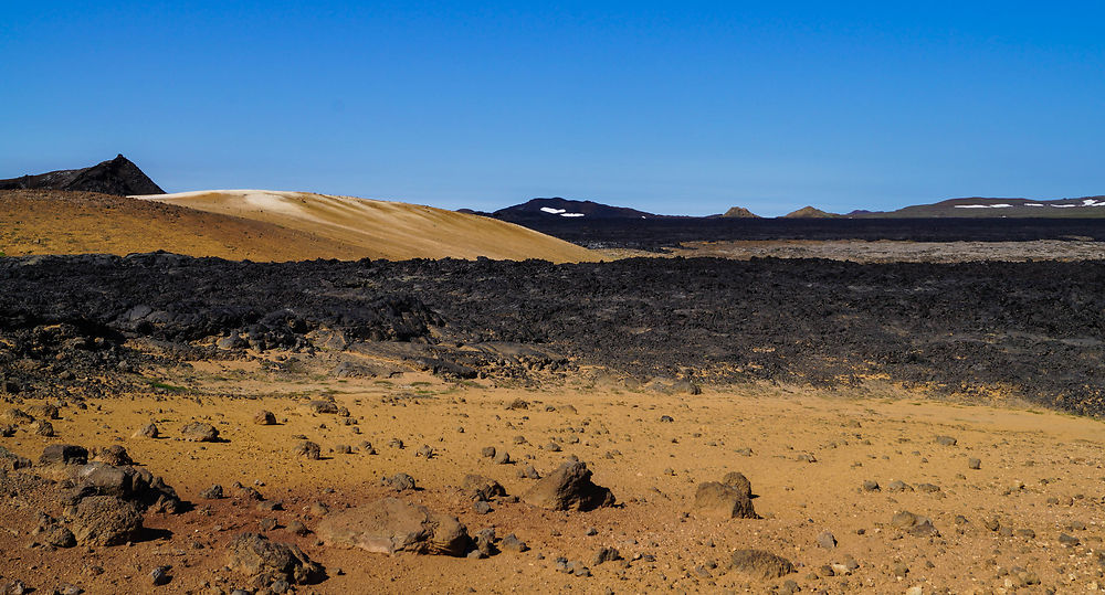 Coulée de lave volcanique