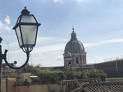 Sur les toits de Rome