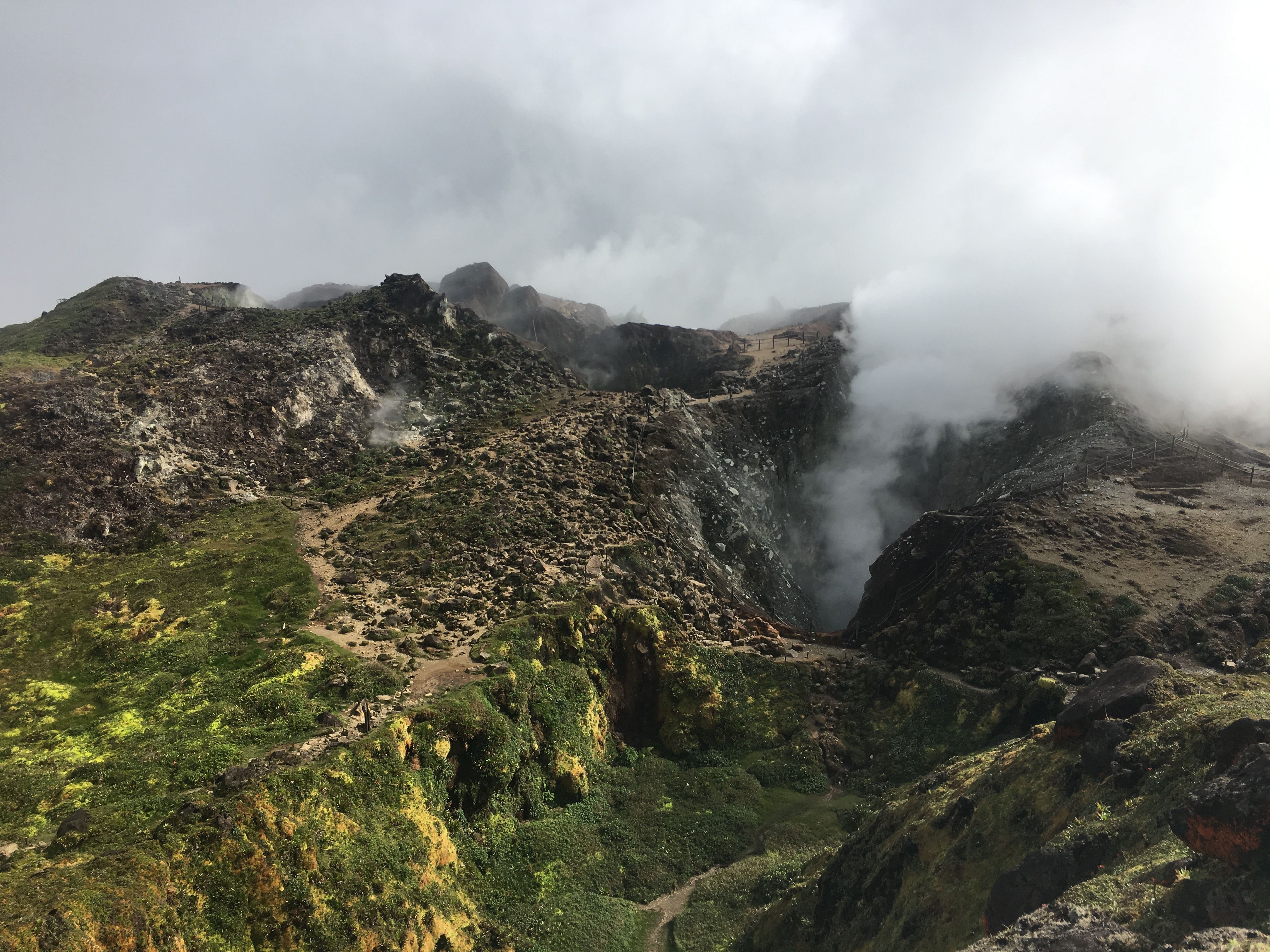 Volcan de la Soufrière en Guadeloupe