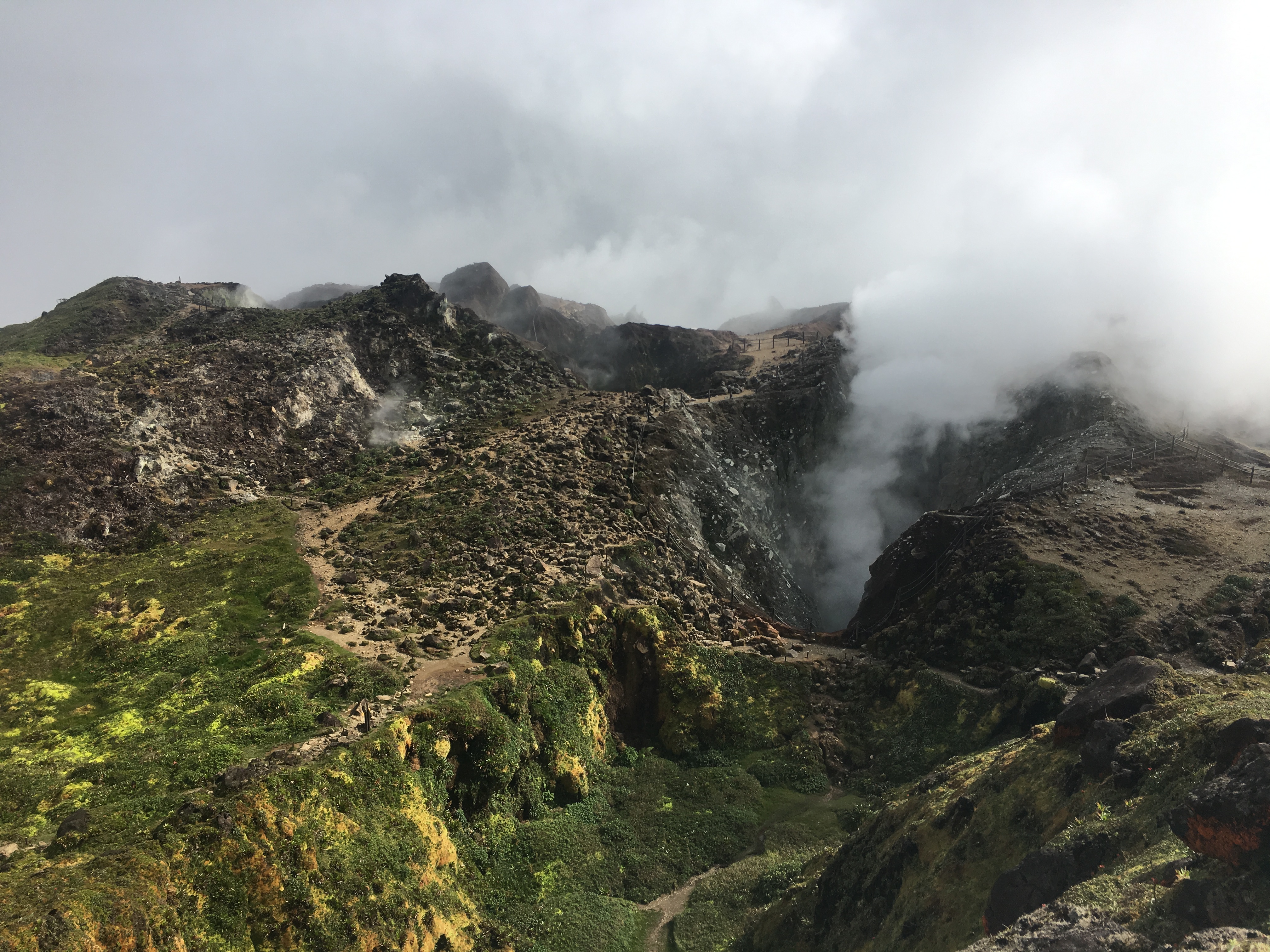Volcan de la Soufrière en Guadeloupe Volcan de la Soufrière en Guadeloupe