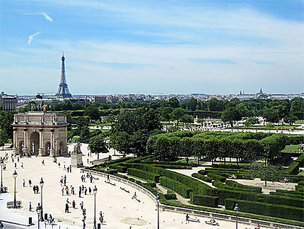 Vue du Louvre sur les Tuileries