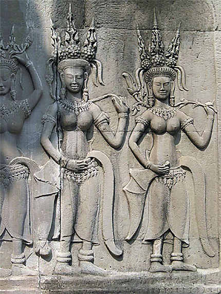 Apsara, temple d'Angkor Vat