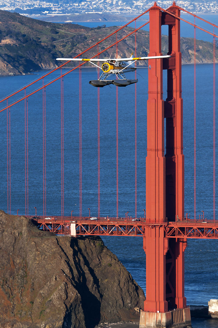 Survoler le Golden Gate Bridge de San Francisco en hydravion - Californie
