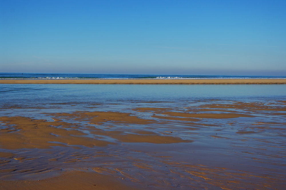 Miroirs aquatiques plage du Porge