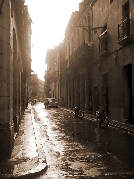 La Havane sous la pluie