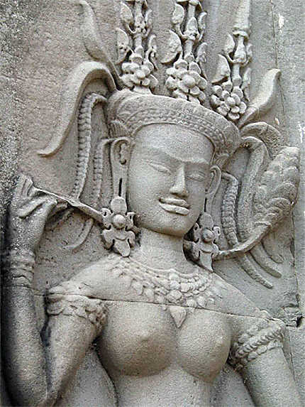 Apsara, temple d'Angkor Vat
