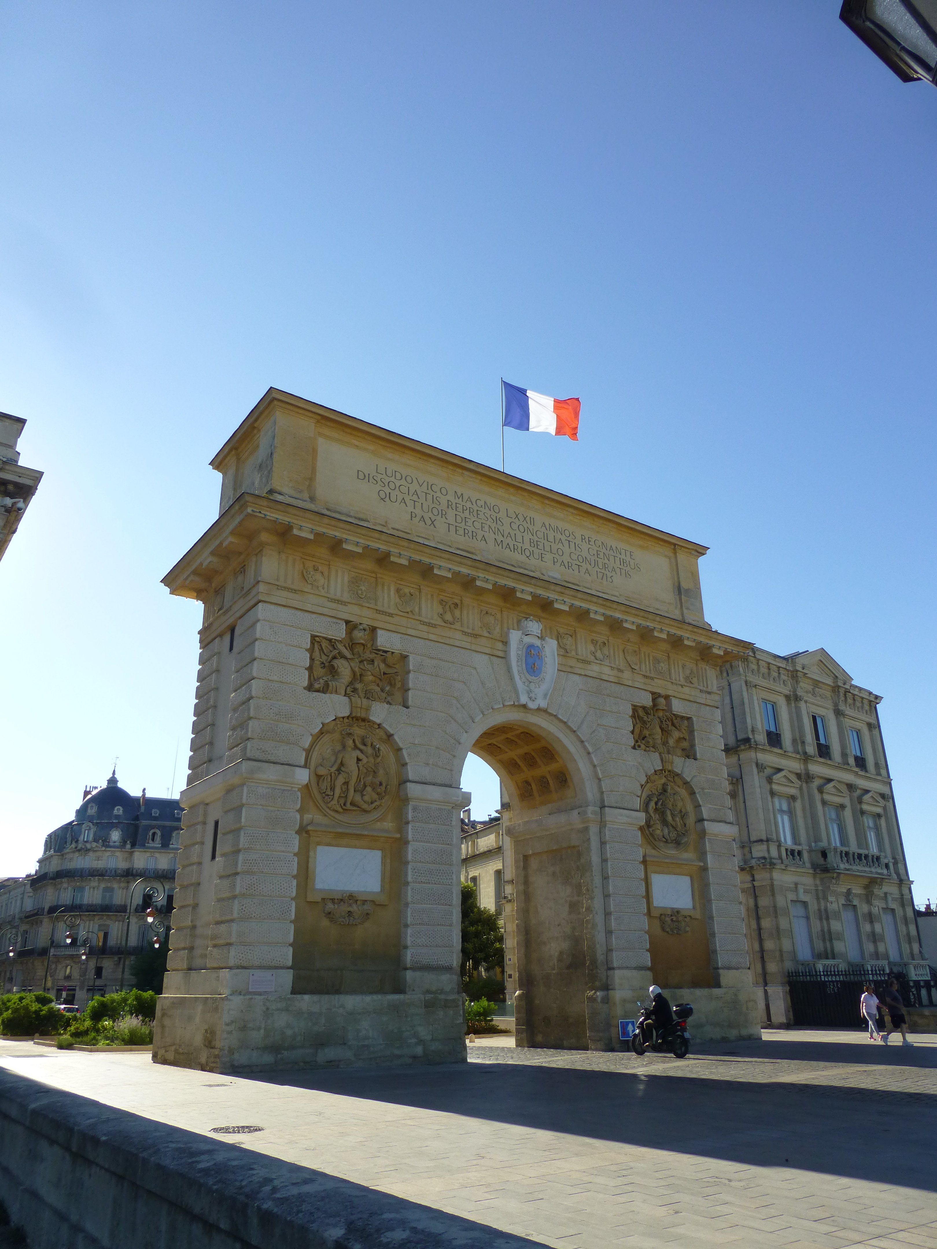 Bel arc de Triomphe de Montpellier