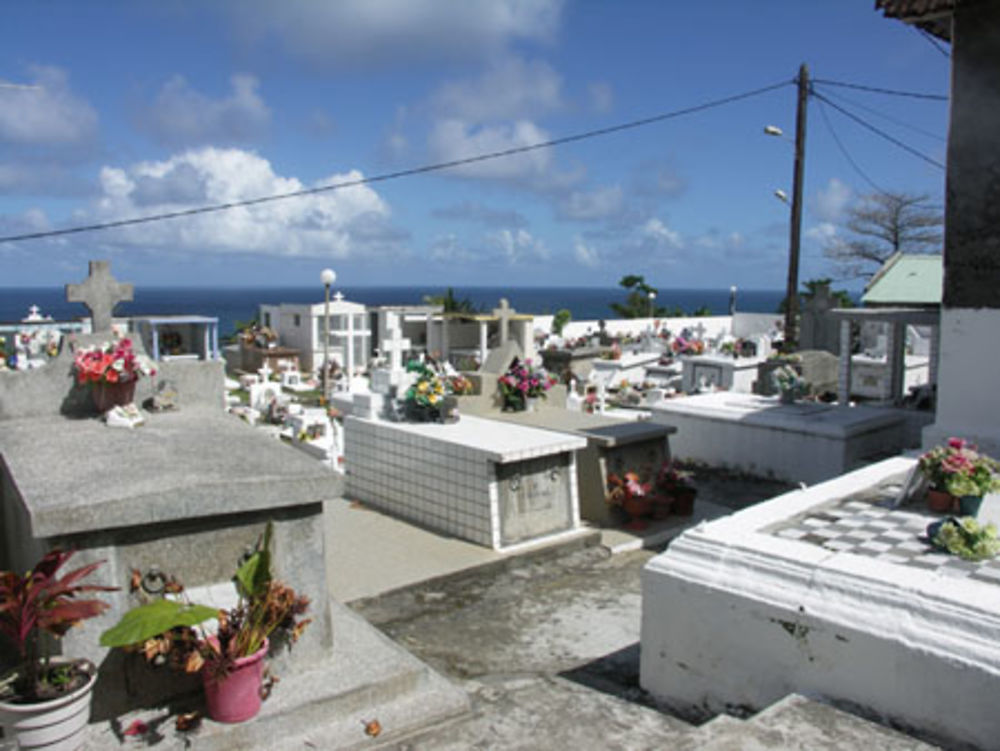 Cimetière surplombant la mer