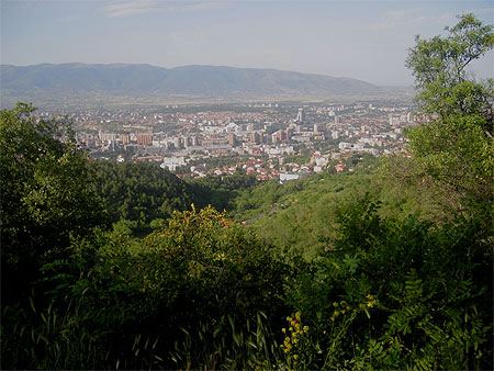 Vue de Skopje du Mont Vodno Vue de Skopje du Mont Vodno