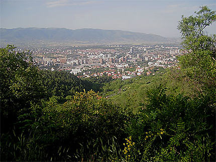 Vue de Skopje du Mont Vodno