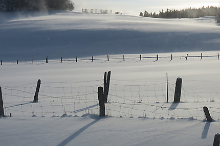 Paysage d'hiver à St-Donat de Rimouski