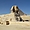 Le Sphinx à côté des pyramides