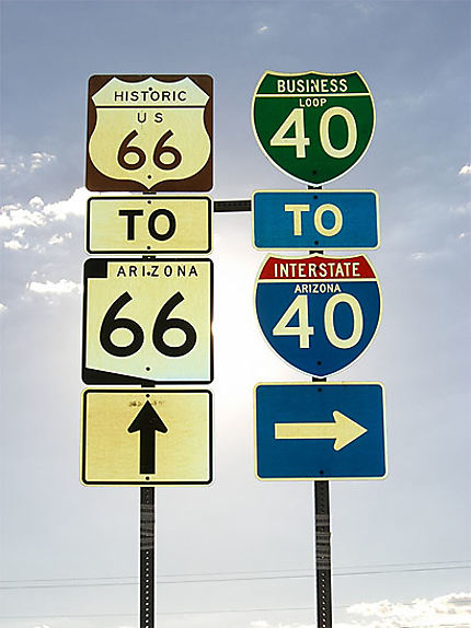 Route 66, à Seligman