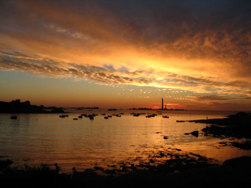 Coucher de soleil sur l'Ile Vierge