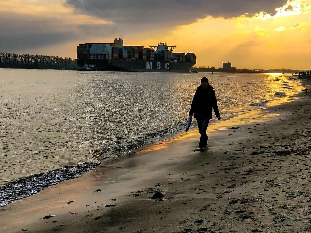 Plage de Blankenese : Hambourg,porte sur le monde 