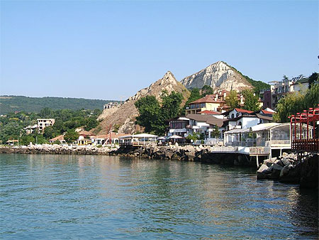 Baltchik bord de mer et arrière plan Baltchik bord de mer et arrière plan