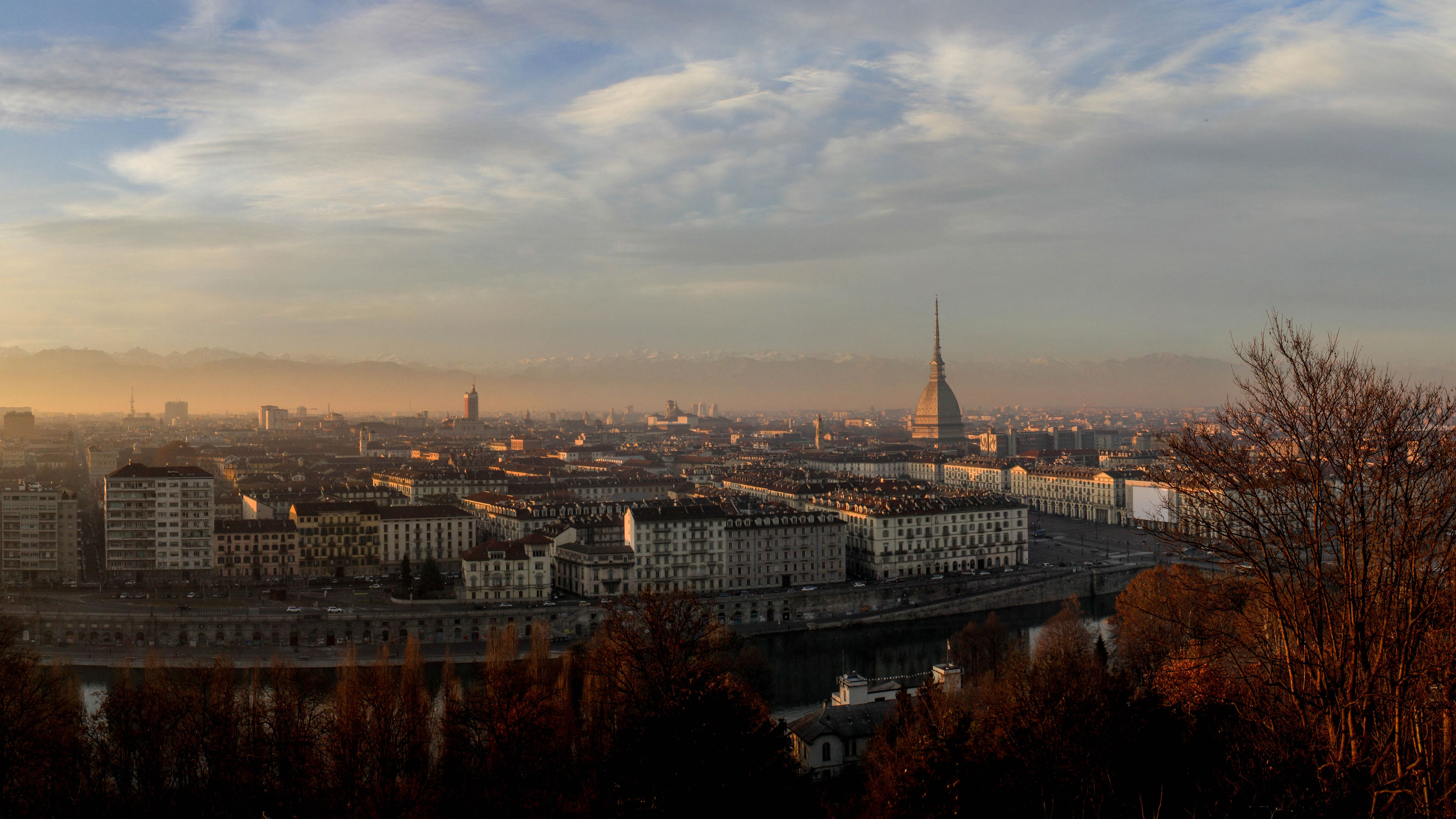 Coucher de soleil sur Turin
