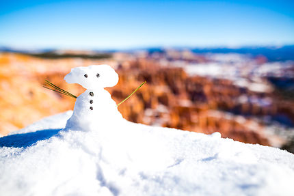 Mini bonhomme de neige à Bryce Canyon