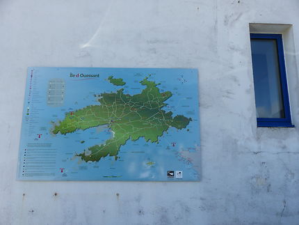 La carte de l’île d’Ouessant 